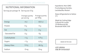 L Reuteri Starter Culture - LR Superfood