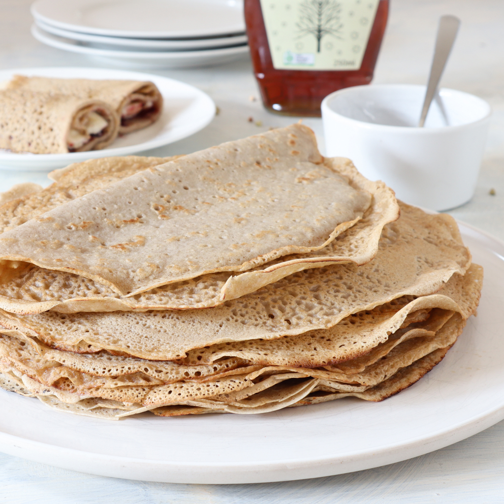 Blender buckwheat crepes (sweet or savoury)