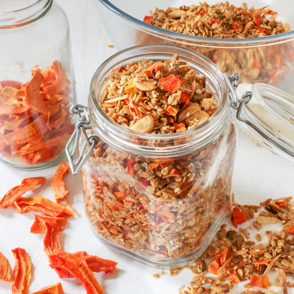 How to dehydrate papaya + gut loving papaya granola recipe