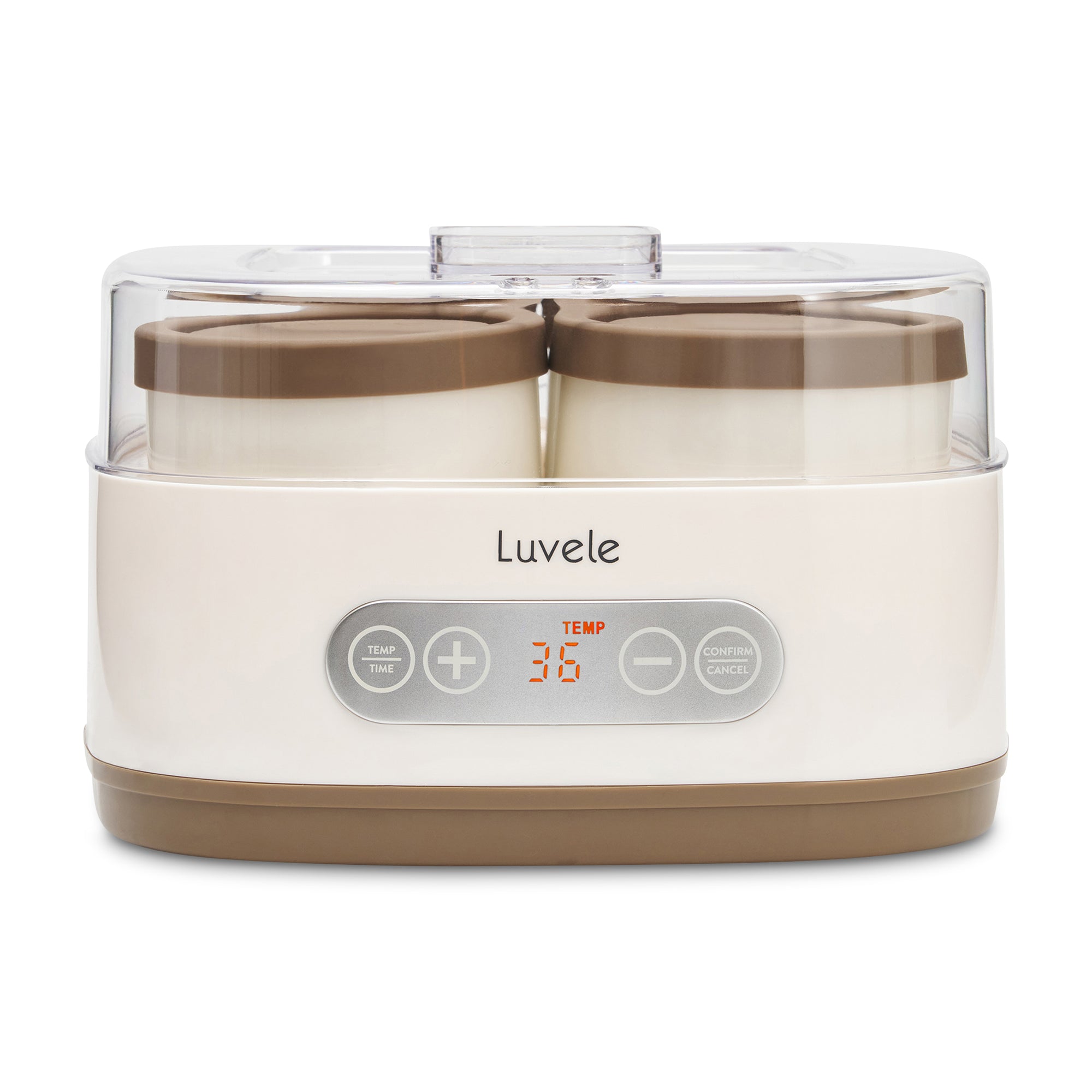 Luvele Pure Yogurt Maker | 4x 400ml Ceramic Jars SCD & GAPS DIET | Total capacity 1.5L