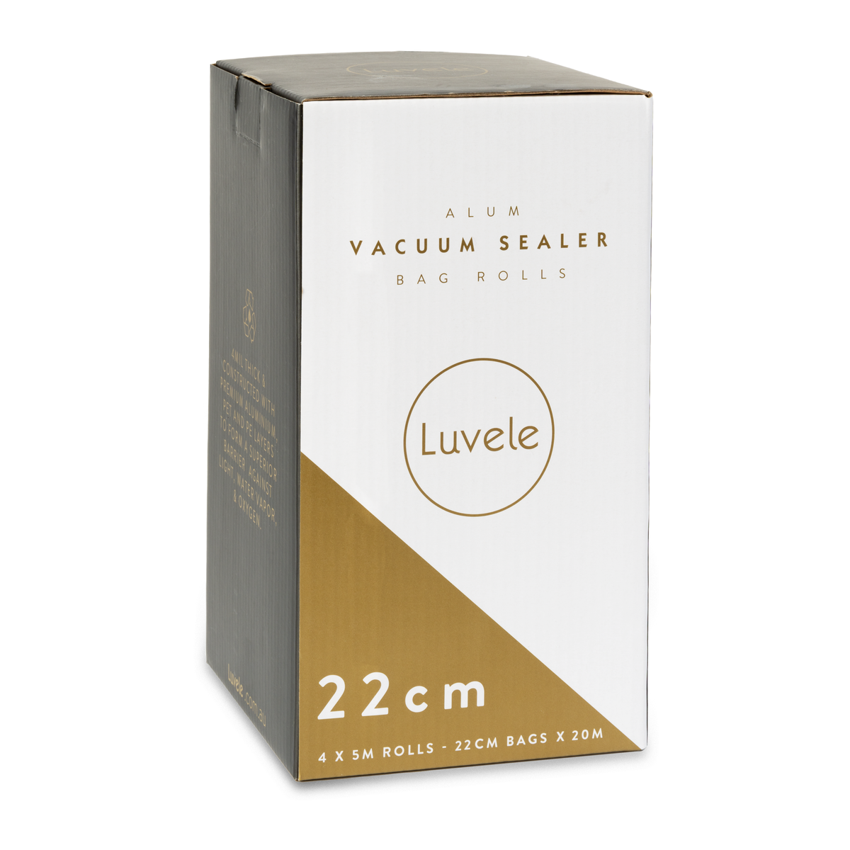 Alum Vaccum Sealer Bags Rolls 22cm by 20m Mylar bags