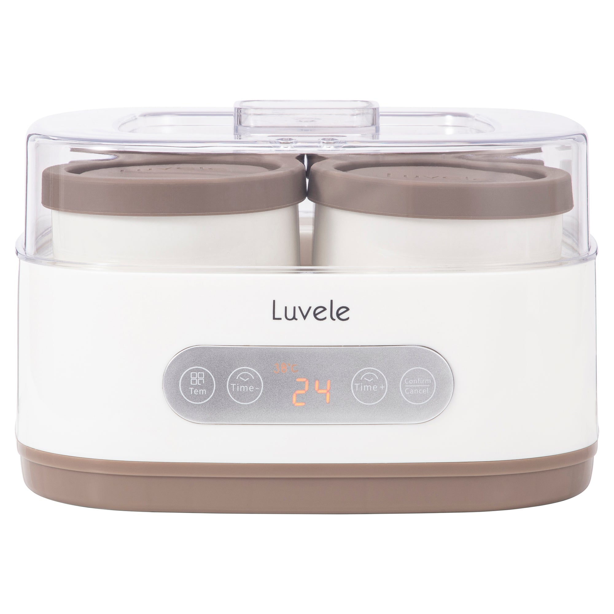 Luvele Pure Yogurt Maker | 4x 400ml Ceramic Jars SCD & GAPS DIET | Total capacity 1.5L