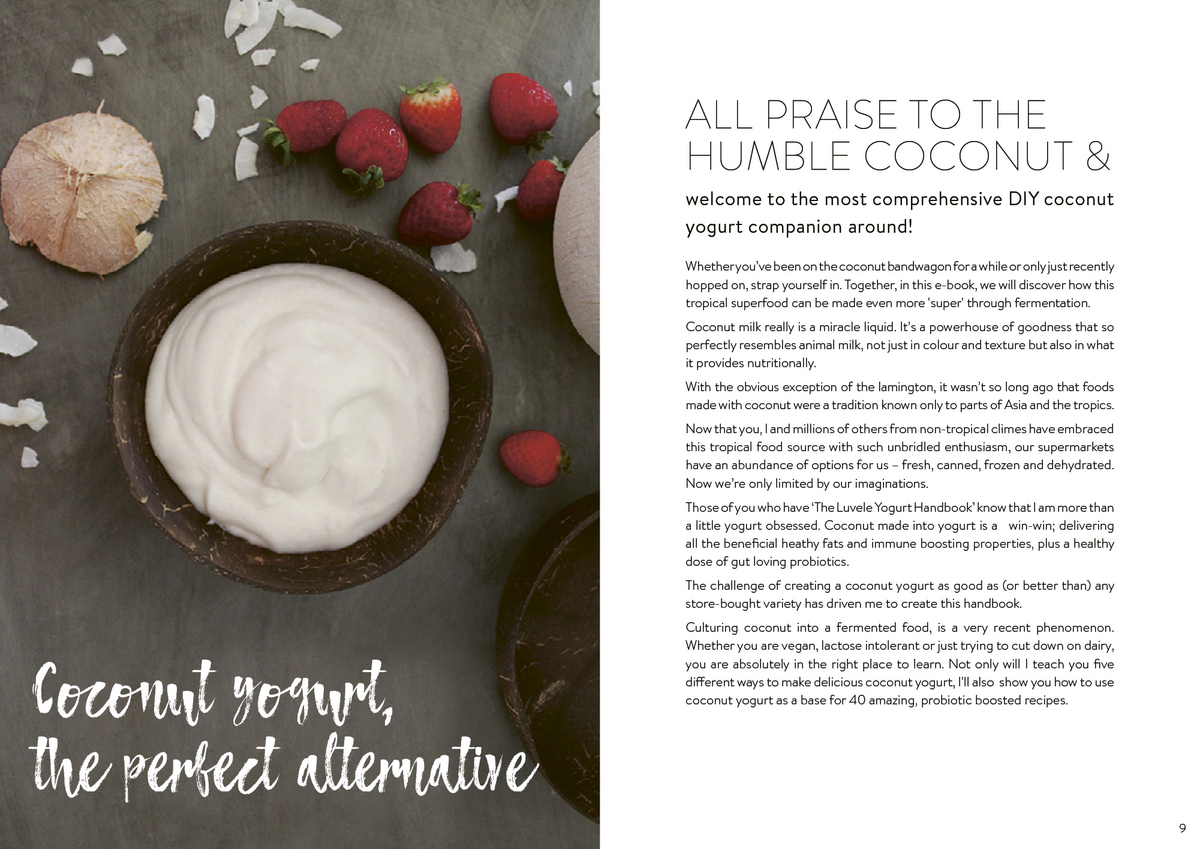 Luvele, The Luvele DIY Coconut Yogurt Recipe E-Book Bundle PDF/MOBI KF8/EPUB,